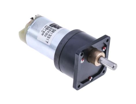 Motoreduktor DC, 80 obr./min, 20 Ncm, RS PRO