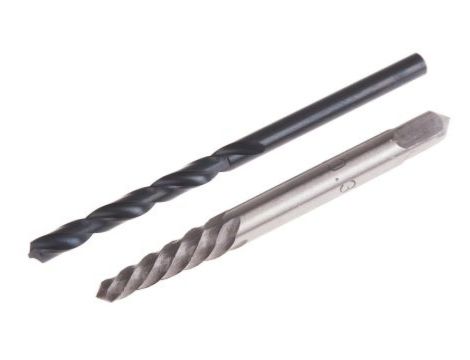 Wykrętarka do śrub, l. elementów: 2, w zestawie: Nr 3, 4.2 mm, Stal