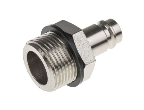 Szybkozłączka pneumatyczna, materiał Mosiądz, stal, złącze G 3/4 męskie, RS PRO CEJN 410, Rectus 27, TST 410