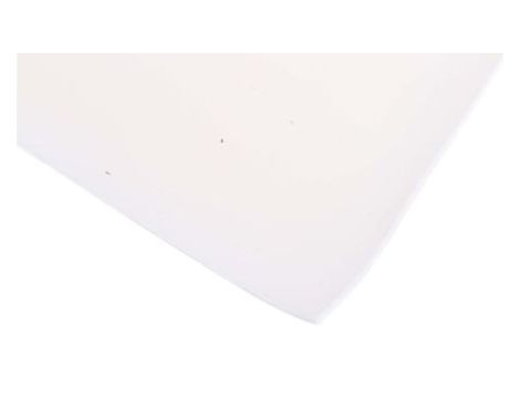 Arkusz z gąbki gumowej, Biały, 0.25g/cm, 1m x 600mm x 1.5mm, RS PRO