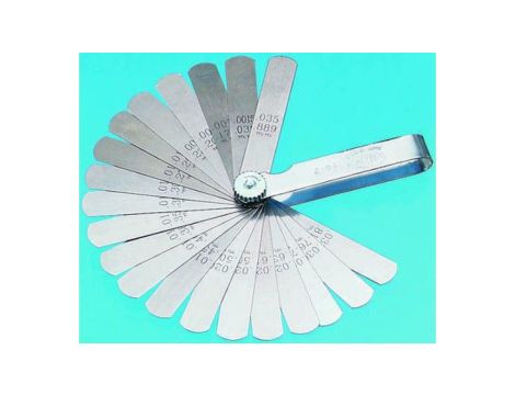 Szczelinomierz, 25-płytkowy, materiał: Stal, RS PRO