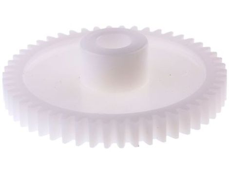 Koło zębate walcowe, moduł: 1, l.zębów: 50, śr. piasty: 16mm, śr. otworu: 8mm, POM