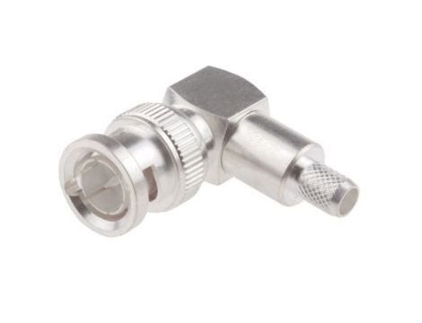 Złącze BNC, 50, Męski, Połączenie zagniatane, Montaż na kablu