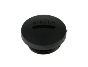 Zaślepka, Czarny M16 x 1.5 Gwintowany, Nylon 66, Zaślepianie, 15.7mm 20mm RS PRO