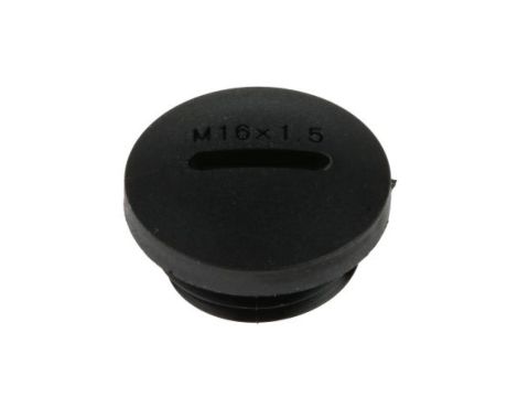 Zaślepka, Czarny M16 x 1.5 Gwintowany, Nylon 66, Zaślepianie, 15.7mm 20mm RS PRO