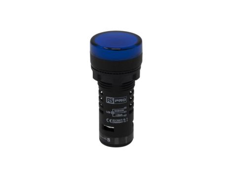 Lampka kontrolna w komplecie z układem testowym, Ø 22mm, IP65, RS PRO