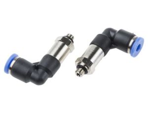 Złącze kątowe gwint M5 męskie, Wciskane 4 mm RS PRO