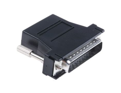 Adapter do złączy RJ, Bez ekranowania, 25-stykowe D-sub męskie, RJ45