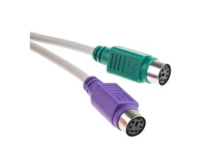 Kabel KVM, dł. 300mm - Wtyk USB A - Żeńskie 2 PS2, kolor: Szary, RS PRO