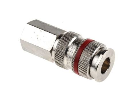 Szybkozłączka pneumatyczna, materiał Mosiądz, złącze G 3/8 żeńskie, RS PRO PLC 60, Rectus 19