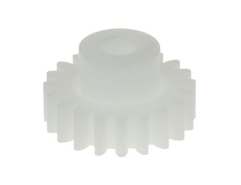 Koło zębate walcowe, moduł: 1, l.zębów: 20, śr. piasty: 11.7mm, śr. otworu: 5mm, POM