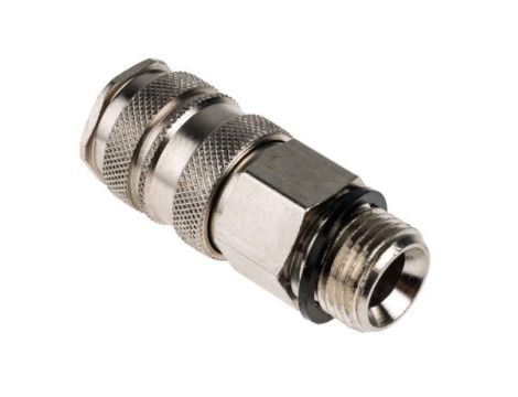 Szybkozłączka pneumatyczna, materiał Mosiądz, złącze G 1/2 męskie, RS PRO CEJN 410, Rectus 27, TST 410