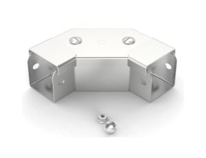 Pokrywa przednia do koryt kablowych Stal nierdzewna 304 Zatyczka przednia wygięta pod kątem 90 50 x 50mm RS PRO