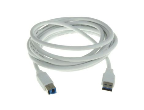 Kabel USB, dł. 3m, kolor: Biały