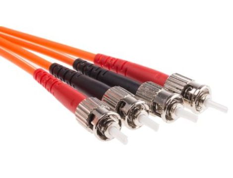 Kabel światłowodowy, średnica: 62.5/125m, OM1 Wielomodowy, Pomarańczowy, ST / ST