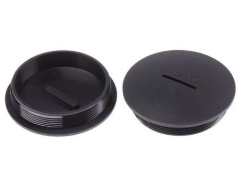Zaślepka, Czarny M63 x 1.5 Gwintowany, Nylon 66, Zaślepianie, 62.4mm 69.3mm RS PRO