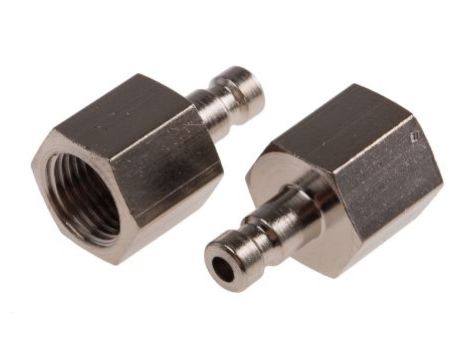 Szybkozłączka pneumatyczna, materiał Mosiądz, złącze G 1/8 żeńskie, RS PRO Rectus 20, Rectus 91, Walther 06-003