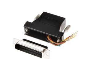 Adapter do złączy RJ, 25-stykowe D-sub męskie, RJ11