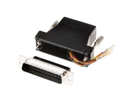 Adapter do złączy RJ, 25-stykowe D-sub męskie, RJ11