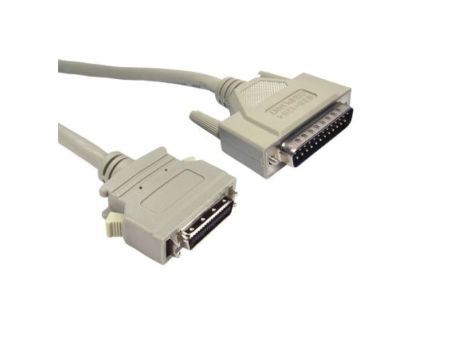 Kabel równoległy, 3m, Drukarka, Szary, Aluminium/mylar