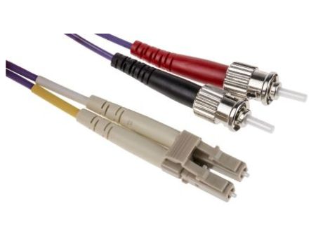 Kabel światłowodowy, średnica: 50/125m, OM3 Wielomodowy, Fioletowy, LC/ST