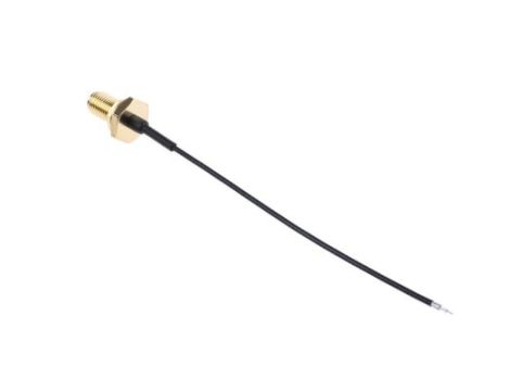 Kabel koncentryczny, Czarny Gniazdo SMA Bez zakończenia 100mm, RS PRO Z zakończeniem