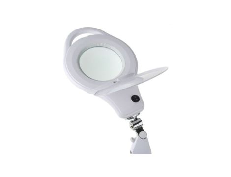 Lampa z lupą, 3 dioptre, 5dioptrii, 125mm, Montaż zaciskowy na stole, LED, 8W, 220V ac, Typ C – wtyk europejski, typ G