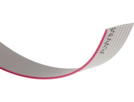 Kabel taśmowy Nieekranowany, AWG: 28, 10-żyłowy, raster: 1.27mm, 30m, -20→ +105 C