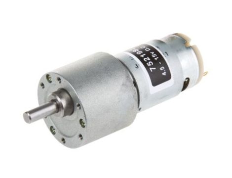 Silnik DC, 4,5→ 15 V., 840 mA, 7 W, 7300 obr./min, 114 gcm, RS PRO