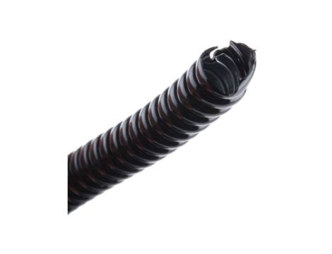 Elastyczny, Ø 12mm, dł. 25m, materiał: Stal ocynkowana, kolor: Czarny, RS PRO