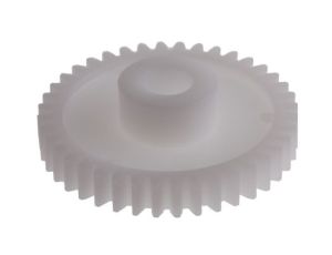 Koło zębate walcowe, moduł: 1, l.zębów: 40, śr. piasty: 16mm, śr. otworu: 8mm, POM