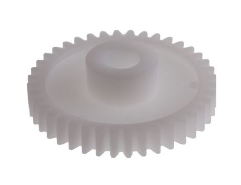 Koło zębate walcowe, moduł: 1, l.zębów: 40, śr. piasty: 16mm, śr. otworu: 8mm, POM