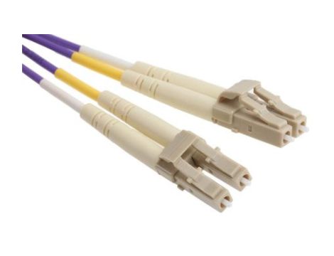 Kabel światłowodowy, średnica: 50/125m, OM3 Wielomodowy, Fioletowy, LC / LC
