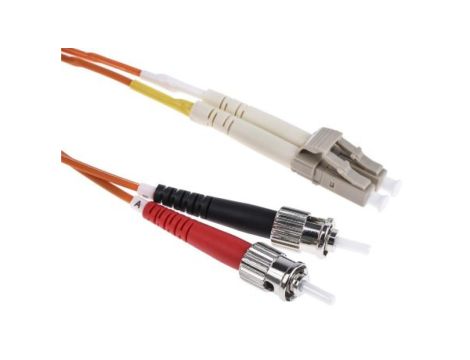 Kabel światłowodowy, średnica: 62.5/125m, OM1 Wielomodowy, Pomarańczowy, LC / ST
