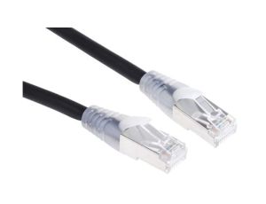 Zespół kablowy kategorii 6a Czarny S/FTP RS PRO