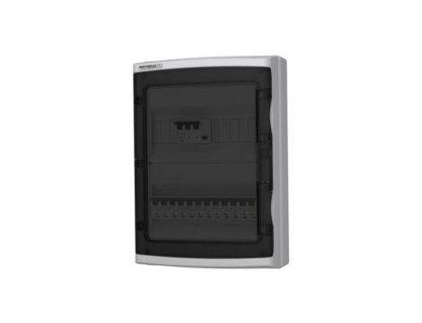 Rozdzielnica modułowa HI-S/FI z wyłącznikiem róźnicowoprądowym / nadprądowym IP65 Doktorvolt 9122