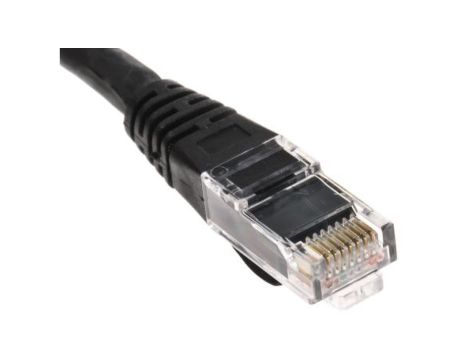 Kabel kategorii 6, Czarny, Wtyk RJ45/męski RJ45dł.: 10m, mat. koszulki: LSZH