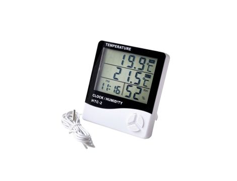 Termometr zewnętrzny z wilgotnościomierzem pokojowy LCD AJJ-HTC-2