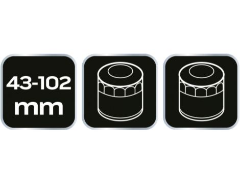 Klucz do filtra oleju (43-102mm) 11-237