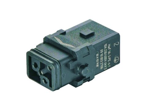 Złącze Han 1A prostokątne żeńskie 3pin +PE 09100032706