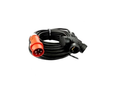 Przedłużacz trójdrożny 25m 5x1,5mm przejściówka 16A/5P na 3x230V Schuko Doktorvolt 2299