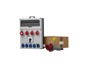 Rozdzielnica budowlana z kablem GR-S/FI SKH 32A 3x16A 5x230V Schuko Mennekes Doktorvolt 0632