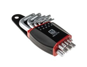 Zestaw kluczy Torx typu L, 9 szt., RS PRO
