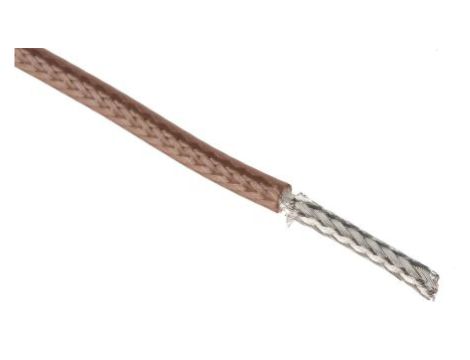 Kabel koncentryczny, RG316, FEP, Brązowy Bez zakończenia Bez zakończenia, RS PRO Bez zakończenia