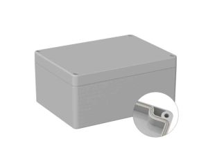 Obudowa ogólnego użytku ekranowana Szary IP66 Silikon, 120 x 160 x 75mm, RS PRO 5U2