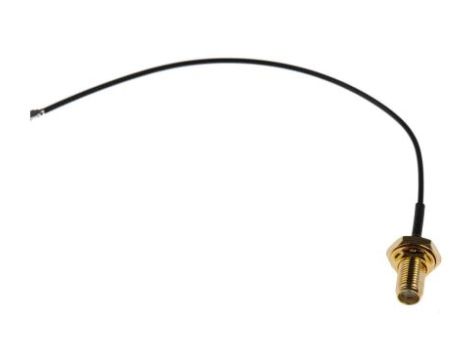 Kabel koncentryczny, RF, Czarny Gniazdo SMA Żeńskie U.FL 150mm, RS PRO Z zakończeniem