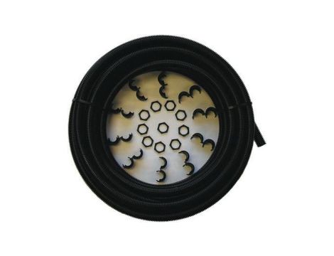 Zestaw przewodu elastycznego, Ø 20mm, dł. 10m, materiał: Tworzywo sztuczne, kolor: Czarny, IP54, RS PRO