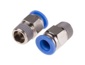 Adapter gwintowany prosty gwint – rura, 10 barów