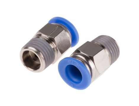 Adapter gwintowany prosty gwint – rura, 10 barów