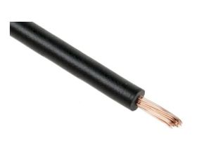 Jednożyłowy kabel sterowniczy CSA 1 mm, Maks. +70C 1000 V Czarny, RS PRO